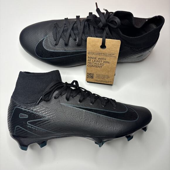 Nike Mercurial Zoom Superfly 10 Pro FG Black Soccer Cleat HF9433-002 Size 6.5 - Picture 1 of 10